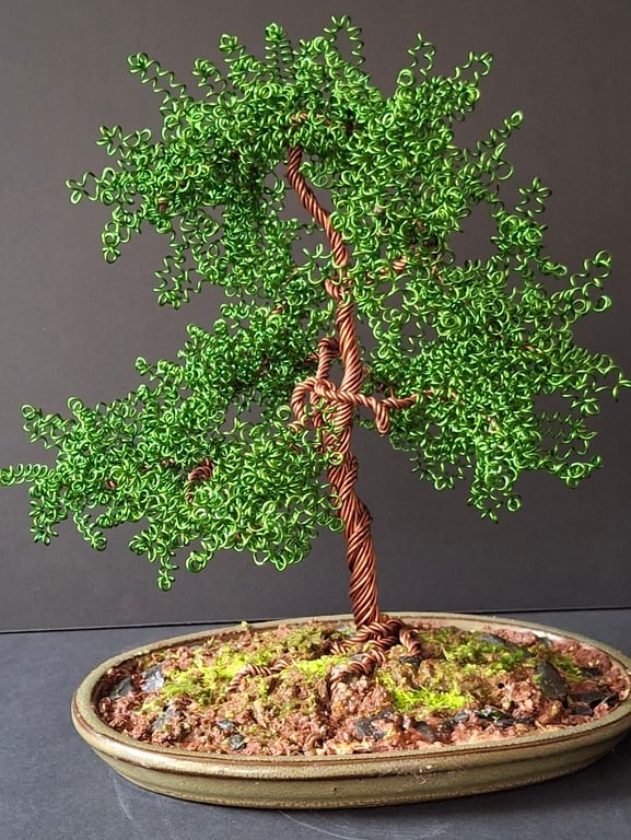  Wire Wrapped Bonsai Tree 