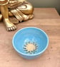 Handmade Ceramic Altar Bowl: Blue Moon & Sun Trinket Dish - Image 3