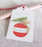 Christmas Bauble Mouse Gift Tags - set of 4 gift tags - Image 3