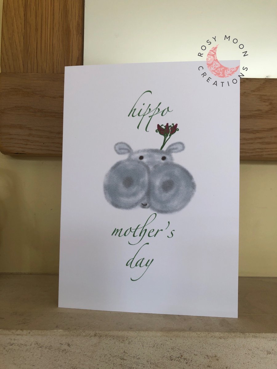 Happy Hippo Mother’s Day Card