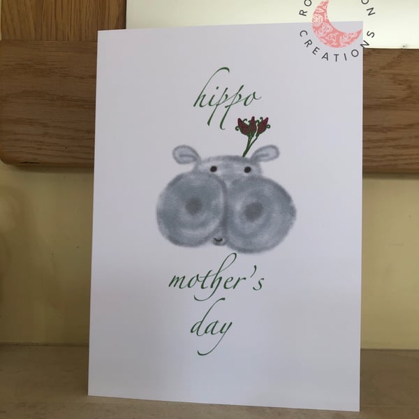 Happy Hippo Mother’s Day Card