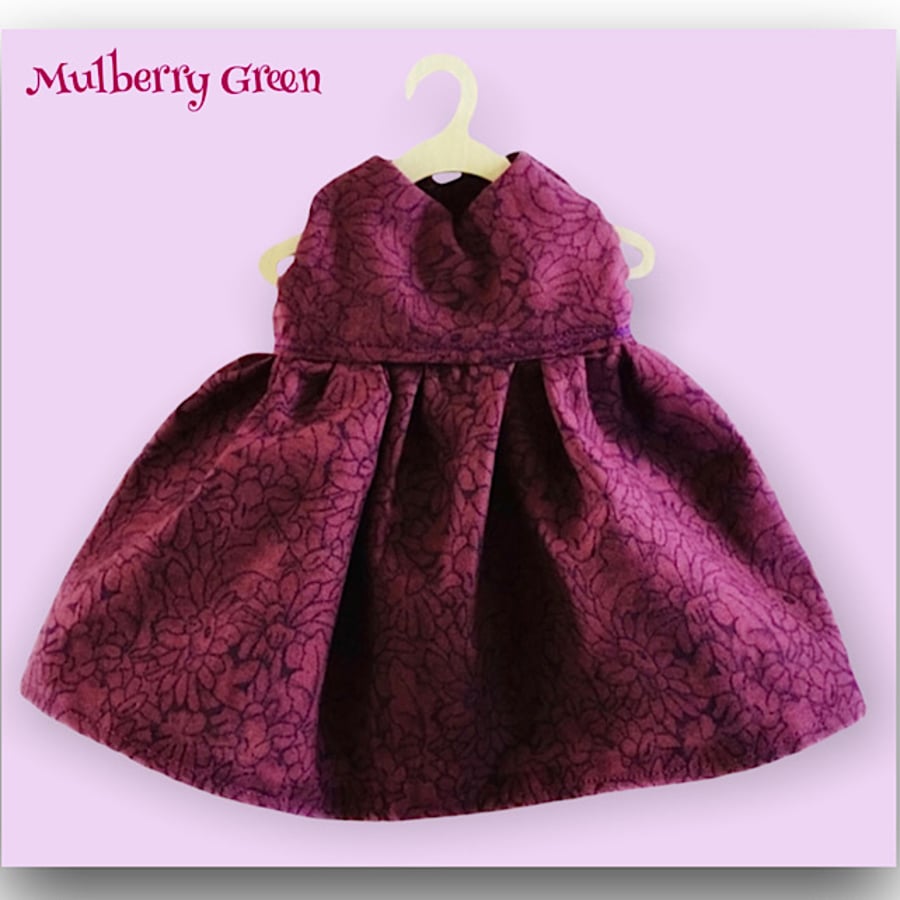 Reserved for Connor - Plum Flowered Dress