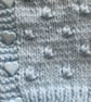 14" Baby Blue Knots Pattern V Neck Cardigan - Image 2