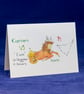 Capricorn star sign greetings card - Image 1