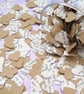 500 Book Confetti Kraft Paper Hearts - Many book choices - Wedding Decor