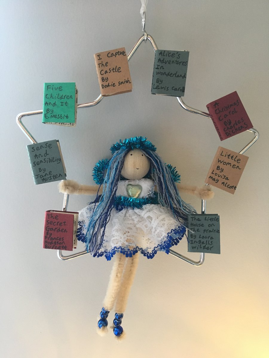 Fairy Doll Hanging Christmas Tree Book Decoration
