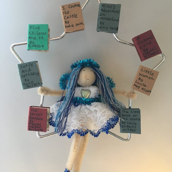 Fairy Doll Hanging Christmas Tree Book Decoration