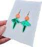Deco Geometry Drop Acrylic Earrings - Image 2