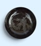 Wheel thrown, stoneware, deep brown, ramen, salad, fruit, serving bowl 