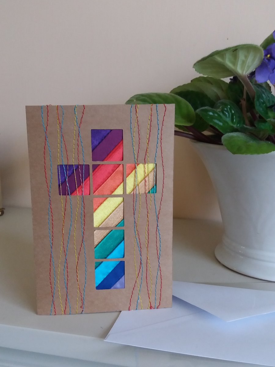 Rainbow Cross Card