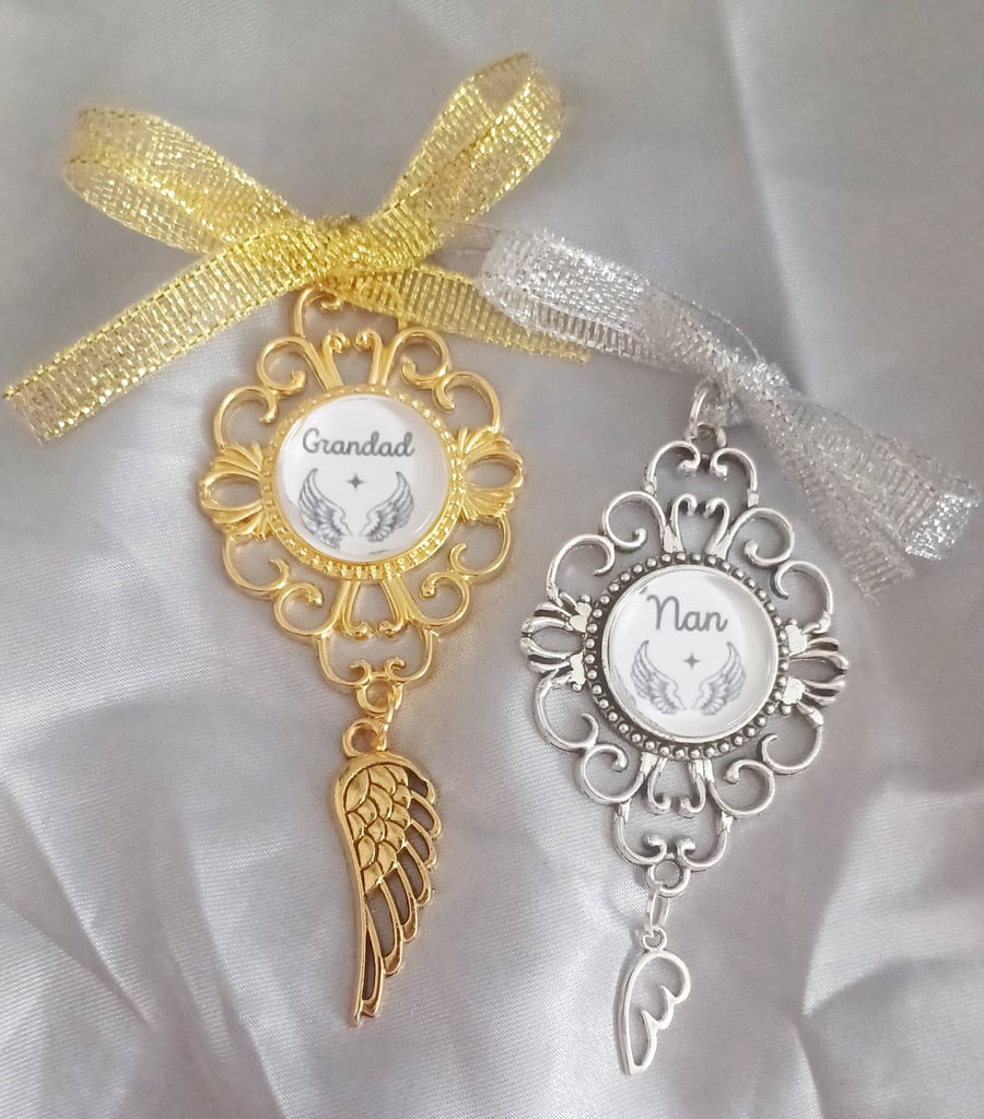 Personalised Memorial Keepsake Charm Decorations