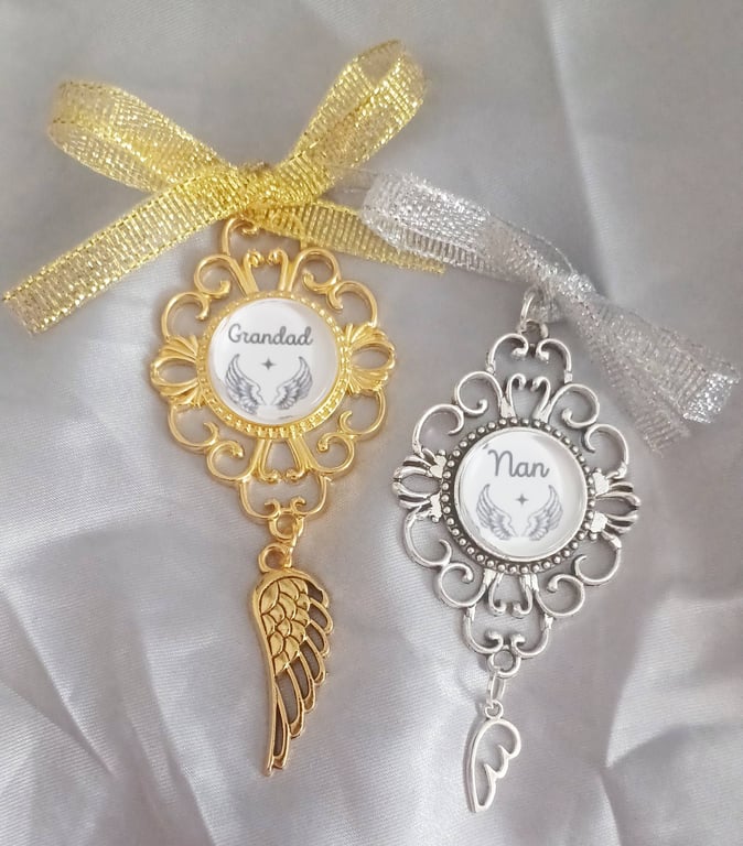 Personalised Memorial Keepsake Charm Decorations