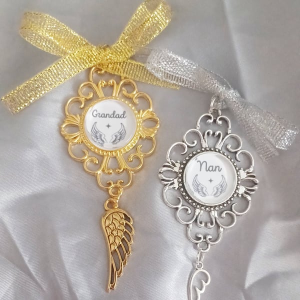 Personalised Memorial Keepsake Charm Decorations