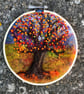 Needle felted tree hand embroidered  - Image 1