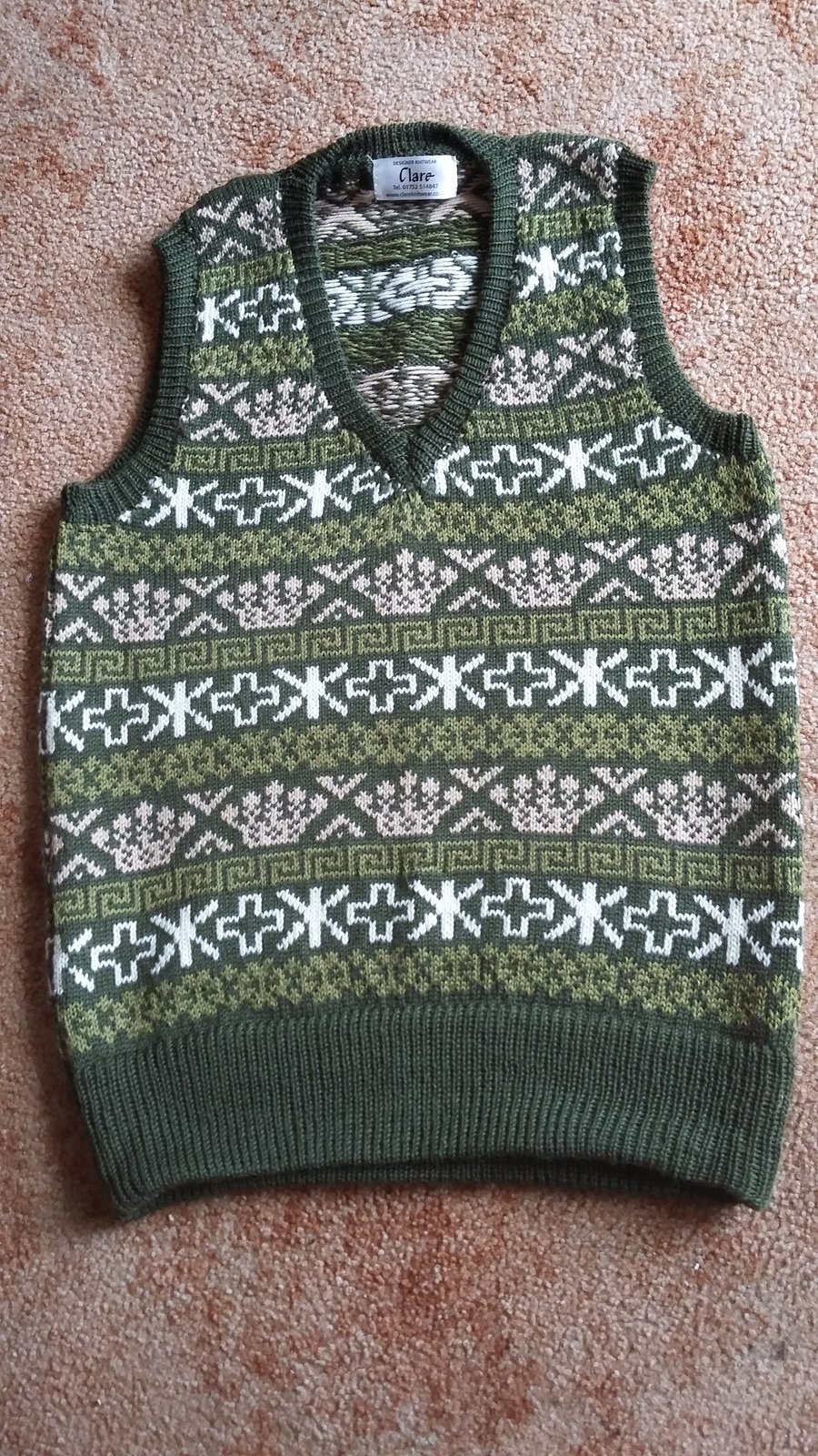 Fairisle Sleeveless Pullover