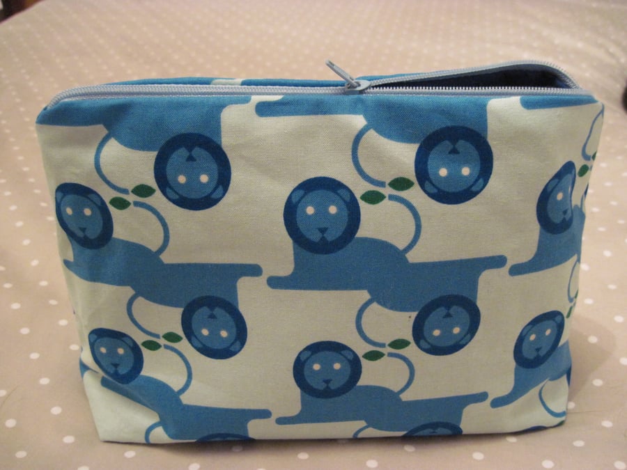 Child's Zipped 'Lion' Fabric Case