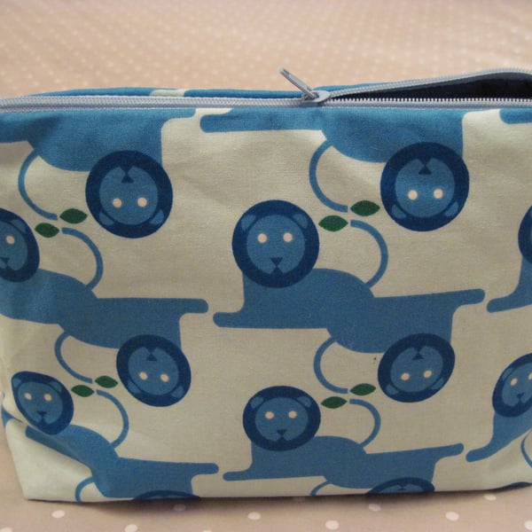Child's Zipped 'Lion' Fabric Case