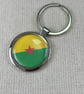 French Guiana Flag Keyring 