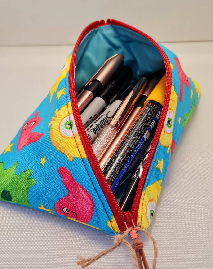 Fun fabric pencil case.