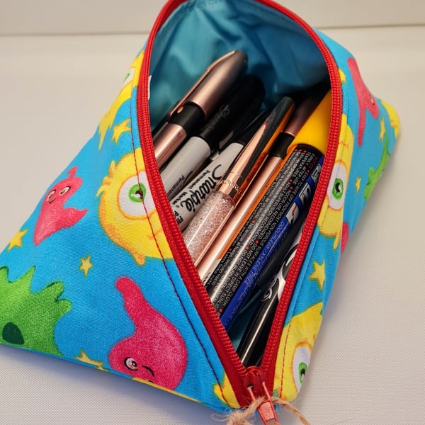 Fun fabric pencil case.