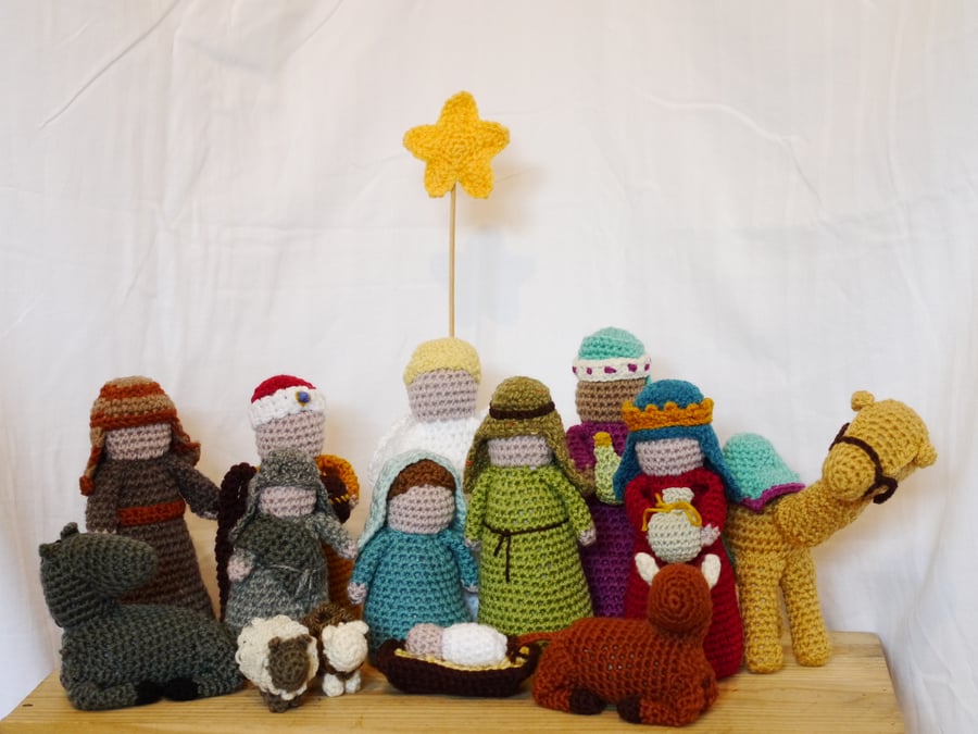 Crochet Nativity Set 