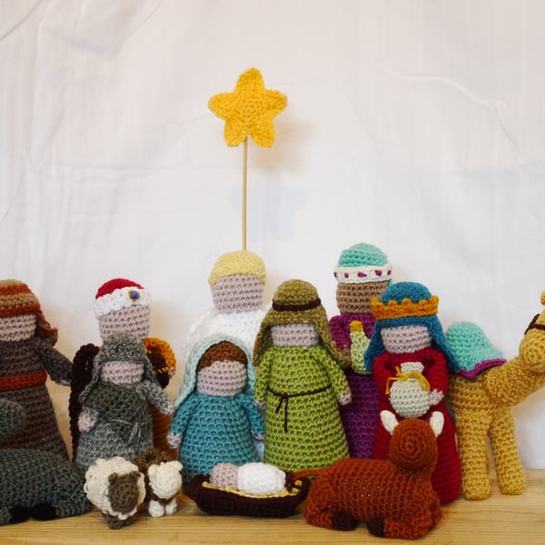 Crochet Nativity Set 