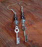 Steampunk keys earrings - Image 3