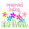 Reserved for "madebydeb"