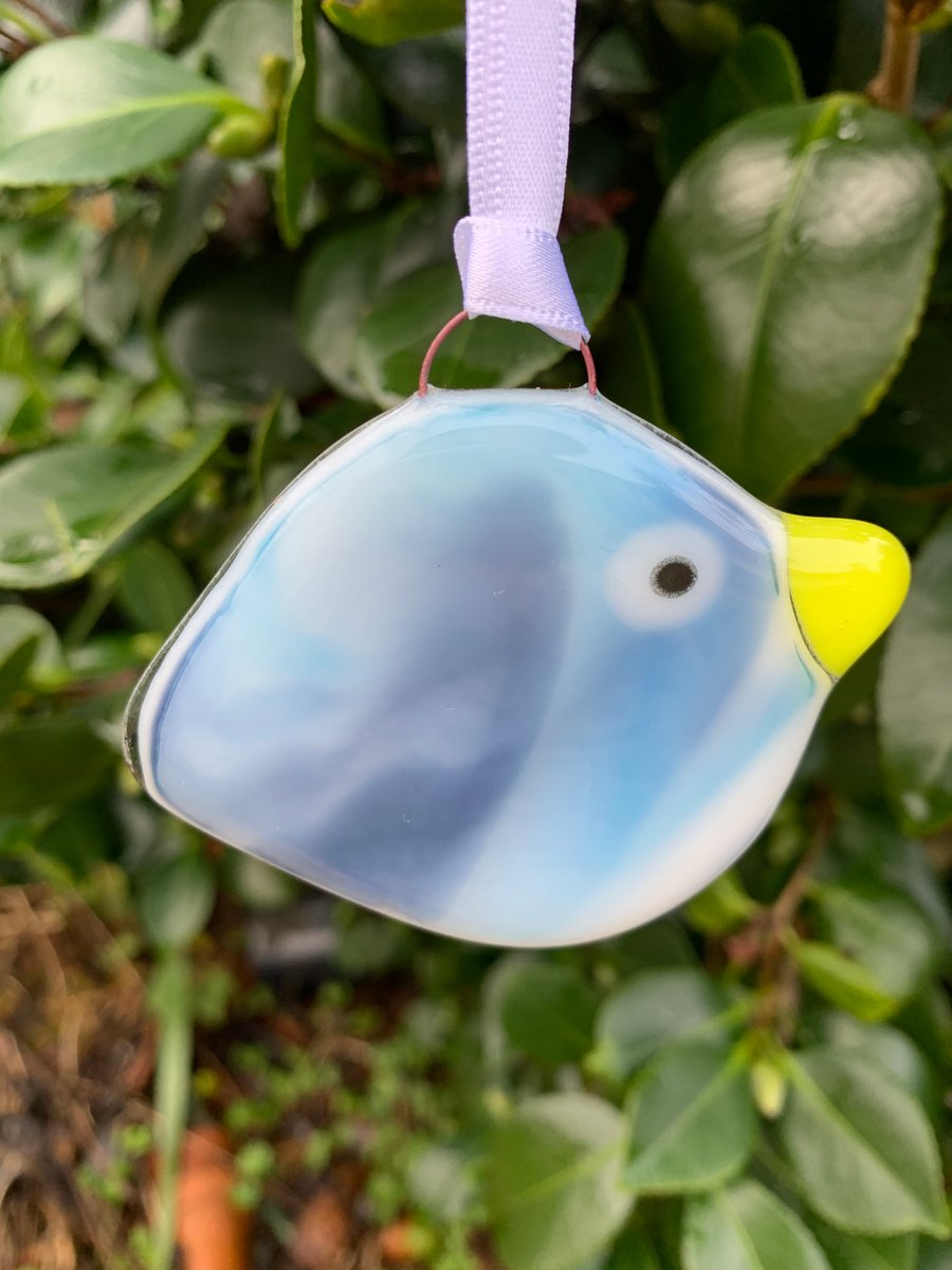 Colourful Fused Glass Bird