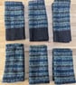 Patterned Shetland Wool Wrist Warmers Upcycled from recycled knitwear  - Image 9