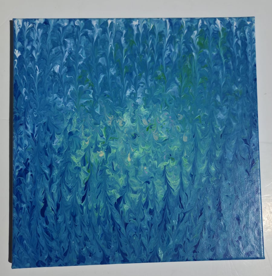 Best Of Both Worlds Original Handmade Acrylic Canvas Painting Abstract Wall Art