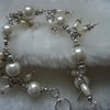 Faux Pearl Cream Bracelet