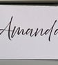 Elegant Wedding Place Card – Modern Script Personalised Name Card Table Décor