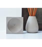 Grey Concrete Incense Burner Set: Handmade Brutalist Cement Joss Stick Holder an