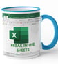 Funny Office Excel Work Mug Freak In The Sheets co worker Gift - Image 5