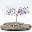 Wire Amethyst Tree Sculpture