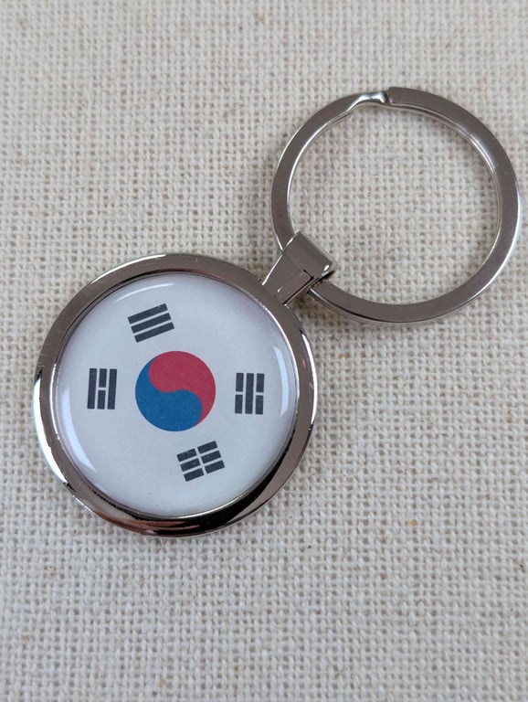 South Korea Flag Keyring