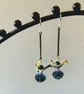 Origami crane bird earrings - Image 1