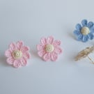 Handmade Daisy Flower Stud Earrings in Multiple colours, Daisy Flower Jewellery