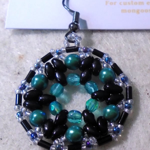 1920s-style bead earrings (customisable)