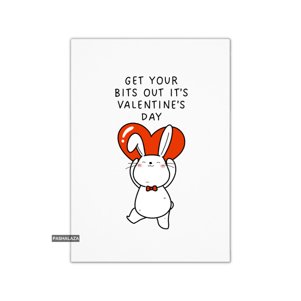 Funny Valentine's Day Card - Unique Unusual Greeting Card - Bits