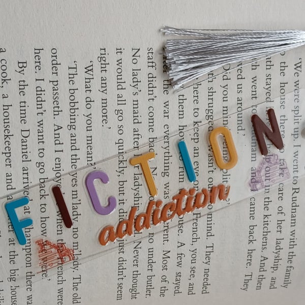 Clear acrylic bookmark 