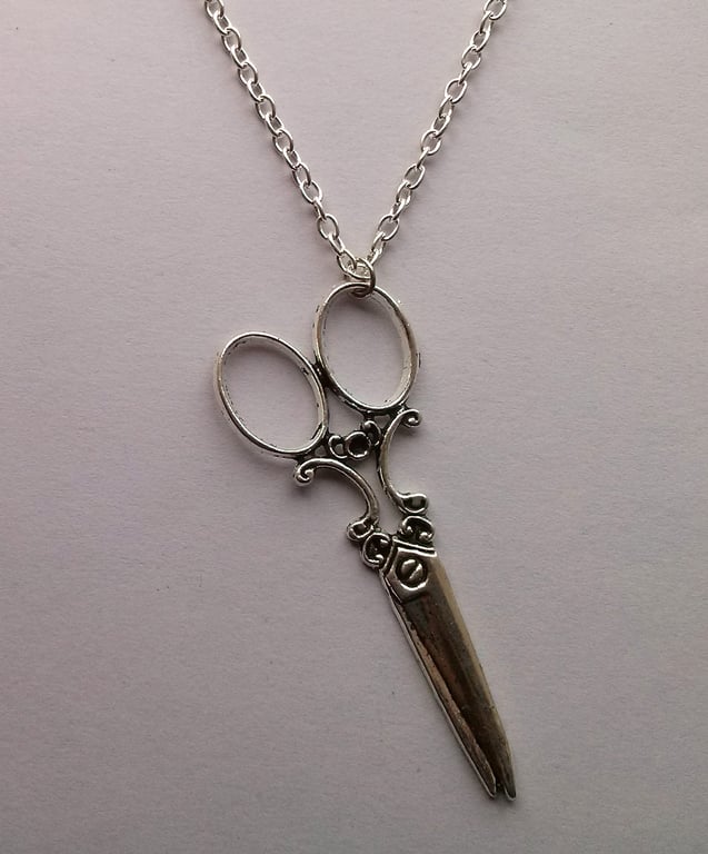 Large Scissors Necklace