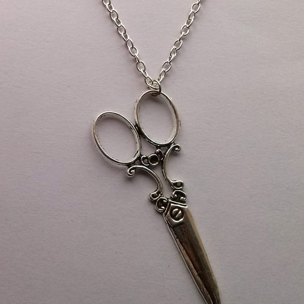Large Scissors Necklace