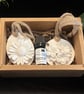 Two hanging aromastone scent diffusers with fragrance oil choice