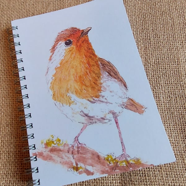 Spiral Notebook- Robin right facing