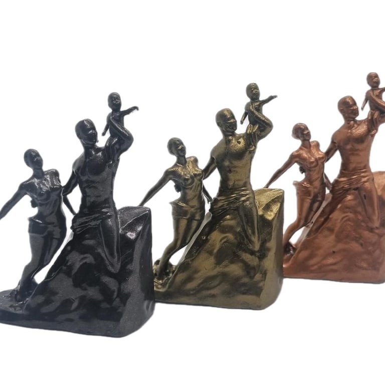 African renaissance monument, 3d printed figurine, african statue of Senegal