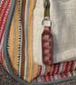 Plain brown leather key fob - Image 4