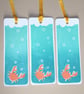 Handprinted Crab Bookmark
