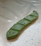 Snake brush holder clay handmade